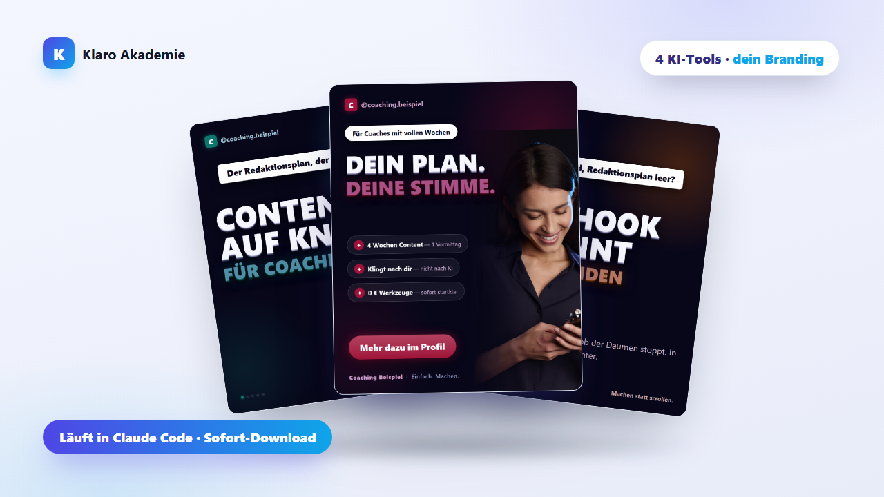 Das Klaro Content-Studio