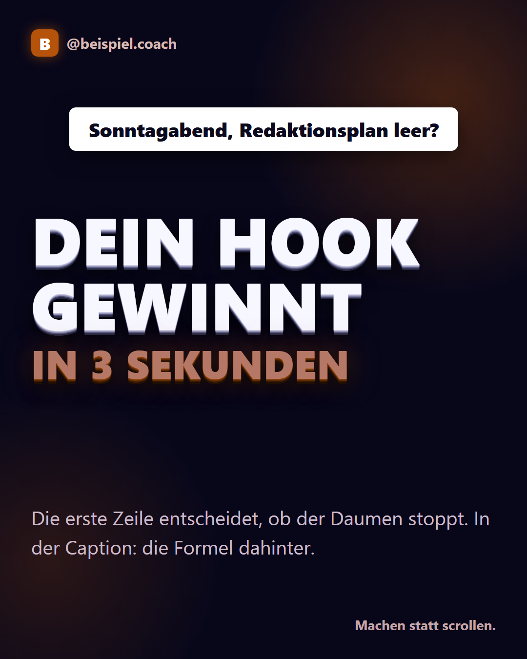 Beispiel-Hook-Karte