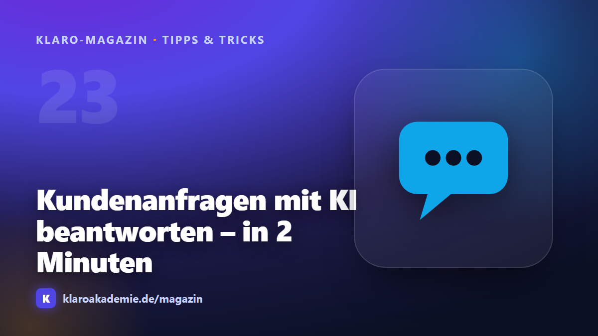 Kundenanfragen mit KI beantworten: Vorlagen für E-Mail & WhatsApp